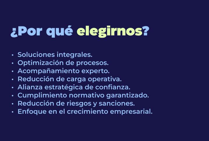 Por qué elegirnos?