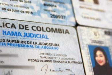 Tarjeta profesional abogado